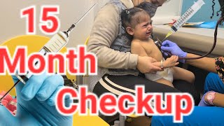 15 months old baby doctor visit  Doctor check up  Pediatric check up  Baby wellness visit [upl. by Buckie712]