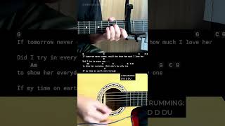 If Tomorrow Never Comes  Ronan Keating  Easy Guitar Chords Tutorial For Beginners guitarlesson [upl. by Stefano777]