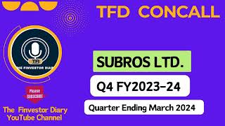 Subros Limited  Investors Concall Q4 FY202324 tfdconcall [upl. by Attem]