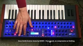 Dave Smith Evolver  Selfprogrammed sounds without efx and compression 1080p [upl. by Gnurt]