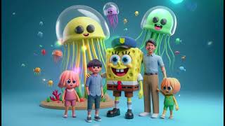 quotJellyfish Jamboree 2  SpongeBob SquarePants Underwater Funquot Cartoon Kids Nursery Song [upl. by Nepets600]