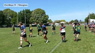 Chch Boys Y10 vs Rangiora Y10  Y10 Canterbury 7s [upl. by Ahsekal]