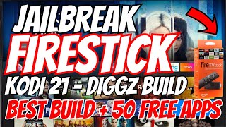 NEWEST 100 WORKING JAILBREAK AMAZON FIRESTICK APRIL 2024 WITH KODI 21 DIGGZ BUILD [upl. by Mitzl835]