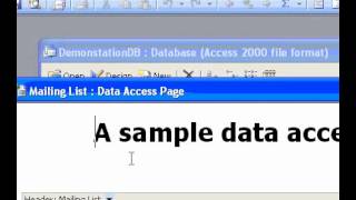 Microsoft Office Access 2003 Add or remove scroll bars for a text box on a data access page [upl. by Atnauq]