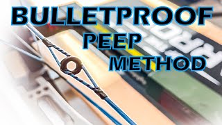 The Best Peep TieIn Method  How to tie a peep sight [upl. by Mogerly]