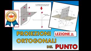 Disegno Tecnico Lez 2 Proiezione ortogonale di un punto [upl. by Ecadnarb]