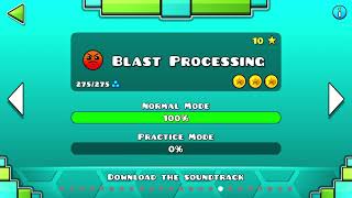 Geometry Dash  quotBlast Processingquot All Coins [upl. by Samuele]