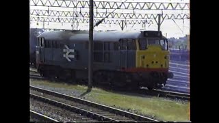 British Rail Birmingham 1992Bescot Freight Action with Classes 08 31 37 58 amp 310 [upl. by Garret]