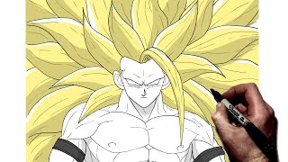 How To Draw Goku SSJ 100  Step By Step  Dragon Ball [upl. by Declan]