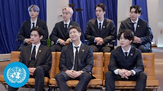 BTS Shine Spotlight on the United Nations as Envoys of the President of the Republic of Korea [upl. by Marashio501]