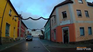 D Stadt Oberviechtach Landkreis Schwandorf Rundfahrt durch die Stadtmitte Dezember 2018 [upl. by Selinda]