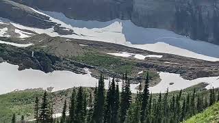 A lot of summer snow as we near the top [upl. by Hamrnand]