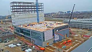 Construction Timelapse at the Medical Education and Research Building Nov 2022 through Nov 2024 [upl. by Brott]