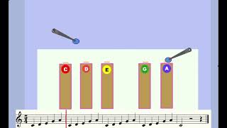 Xylophone or barred instrument pentatonic scale [upl. by Burck]