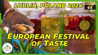 Lublin European Festival of Taste September 2024 Poland life 4K Europejski Festiwal Smaku [upl. by Jonna]