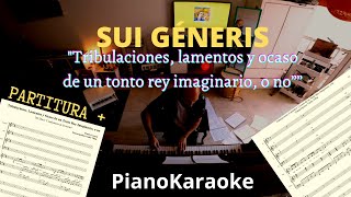 Sui Generis  Tribulaciones lamentos y ocaso de un tonto rey imaginario o no Partitura  pista [upl. by Ahsaei]