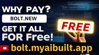 Fully Free BoltNew  boltmyaibuiltapp  Online Zero Setup Zero Cost AIPowered FullStack Apps [upl. by Ijat]