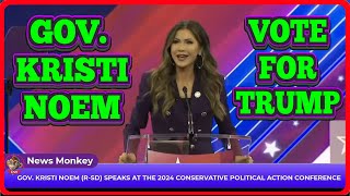 KRISTI NOEM SPEAKS AT THE 2024 CONSERVATIVE POLITICAL ACTION CONFERENCE  CPAC 2024 [upl. by Yde]