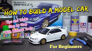 How To Build A Perfect Model Car For Beginners Step by Step Guides 124 Scale Plastic Model Kit [upl. by Lilllie]