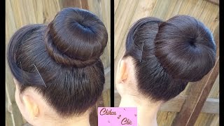 Hair style Classic Donut Bun 2 Options  Quick and Easy Hairstyles  Dance hairstyle [upl. by Sira]