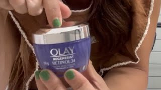 Olay Regenerist Retinol 24 Night Cream Review [upl. by Conny]