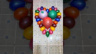 Watermelon Strawberry amp Mini Balloons Create to Beautiful Heart Balloons and Pop Reverse Balloons [upl. by Eisned]