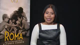 Roma Yalitza Aparico Spanish Interview [upl. by Parrie684]