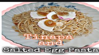 Tinapa and Salted Egg PastaQuick and Easy Recipe [upl. by Edahsalof]