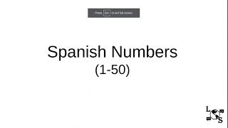 Spanish Numbers 150 [upl. by Nylia]