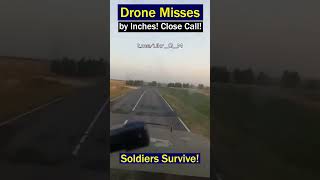 FPV Drone Misses Target by Inches – Soldiers’ Narrow Escape [upl. by Ecnadnak]