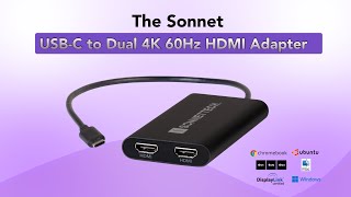 Sonnet USBC to Dual 4K 60Hz HDMI Adapter [upl. by Tay]