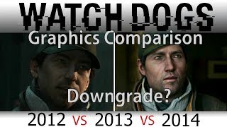 Watch Dogs Graphics Comparison Part 1 2012 VS 2013 VS 2014 PC Dev Kit PS4 Dev Kit PS4 [upl. by Axia]