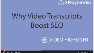 Why Video Transcripts Boost SEO [upl. by Ima]