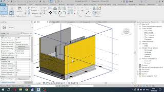 Revit TEST 08 Строим стены второго этажа [upl. by Kcirreg]