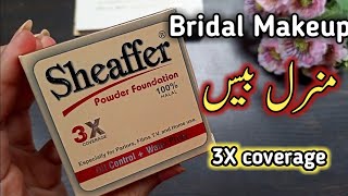 Sheaffer Mineral Bridal Makeup Base Excellent Base 3x Coverage [upl. by Adnohsad]