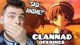 First Time Hearing CLANNAD Openings amp Endings 12  ANIME REACTION [upl. by Downey743]