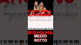 MEZZO ROTTO  ALESSANDRA AMOROSO ft BIGMAMA  ritornello al pianoforte ritornellipop shorts [upl. by Dyane]