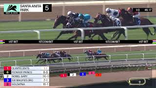 Pioneer Prince wins Race 5 on Sunday March 10 at Santa Anita Park [upl. by Ferdinana476]