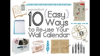 10 Ways to Recycle your Old Calendar [upl. by Woodcock]