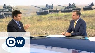 Klimkin talks with DW about violence in Ukraine  DW News [upl. by Ruhtra579]