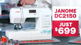 Janome 1 Deal  Buy the Janome DC2150 for only 699 and Receive the 8002DX for 1 More [upl. by Goldin]