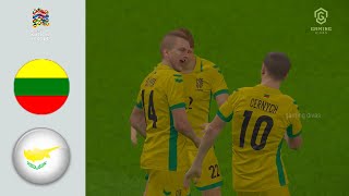 Lithuania vs Cyprus Highlights  Nations League 2024 [upl. by Thynne]