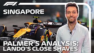 The Close Calls amp Key Moments Of Landos Singapore Win  Jolyon Palmer’s F1 TV Analysis  Workday [upl. by Bolan756]