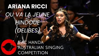 2024 Ariana Ricci soprano ASC Finals Concert second performance Delibes [upl. by Trub]