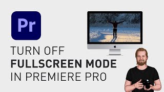 Turn off fullscreen mode in Adobe Premiere Pro glitch [upl. by Armillia]