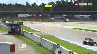 Giancarlo Serenelli Hard Crash  2012 GP2 Race 2 in Hockenheim [upl. by Annatsirhc]