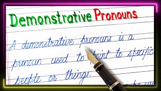 Definition of demonstrative pronoun  What is demonstrative pronoun  Eg of demonstrative pronoun [upl. by Devona]