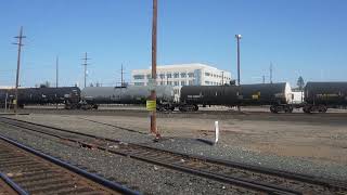 Union Pacific 9003 leads a manifest in Roseville CA [upl. by Thorsten]