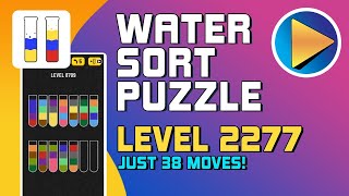 Water Sort Puzzle Level 2277 Walkthrough 38 Moves [upl. by Lewls]