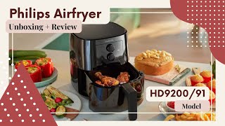 Unboxing  Review Philips Essential Airfryer HD9200 [upl. by Amadeus]